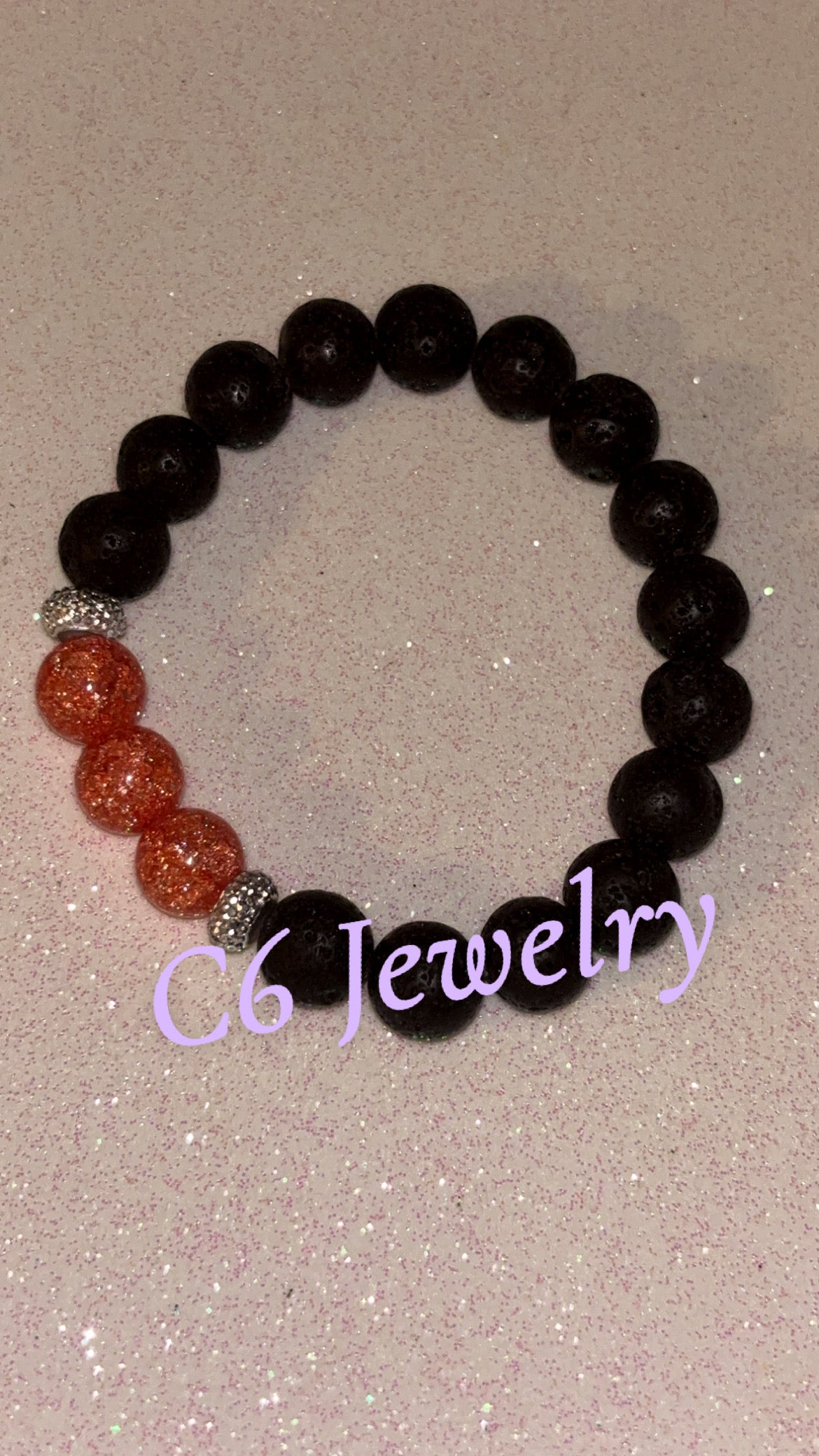 Orange and Black Lava🧡🖤💫✨