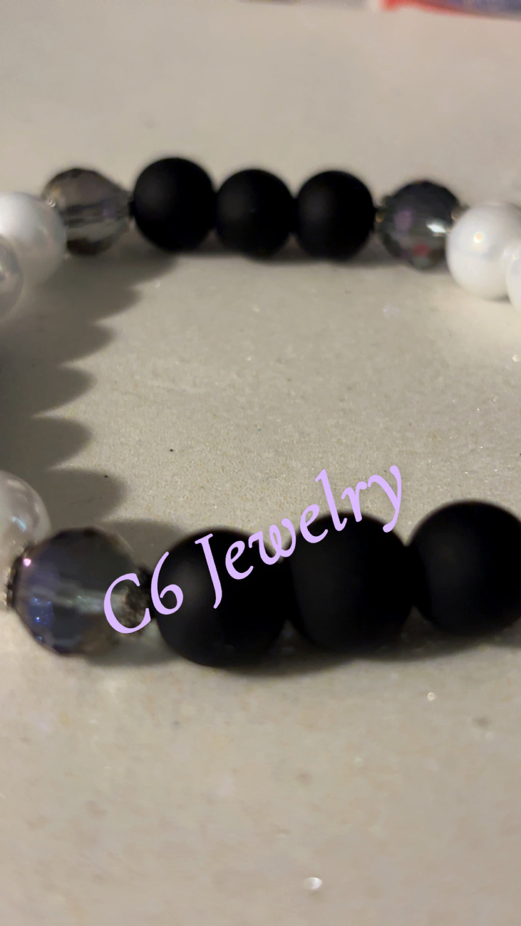 Black and White Crystal Bead 🖤🤍💫✨