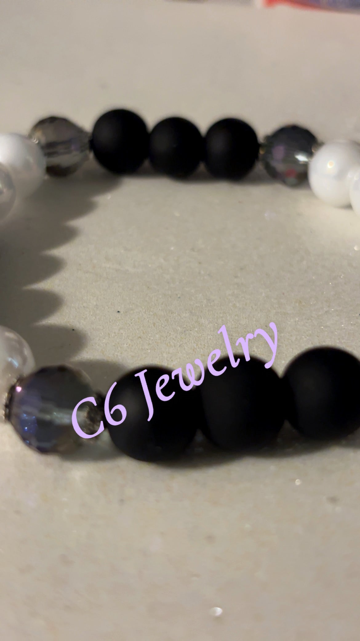 Black and White Crystal Bead 🖤🤍💫✨