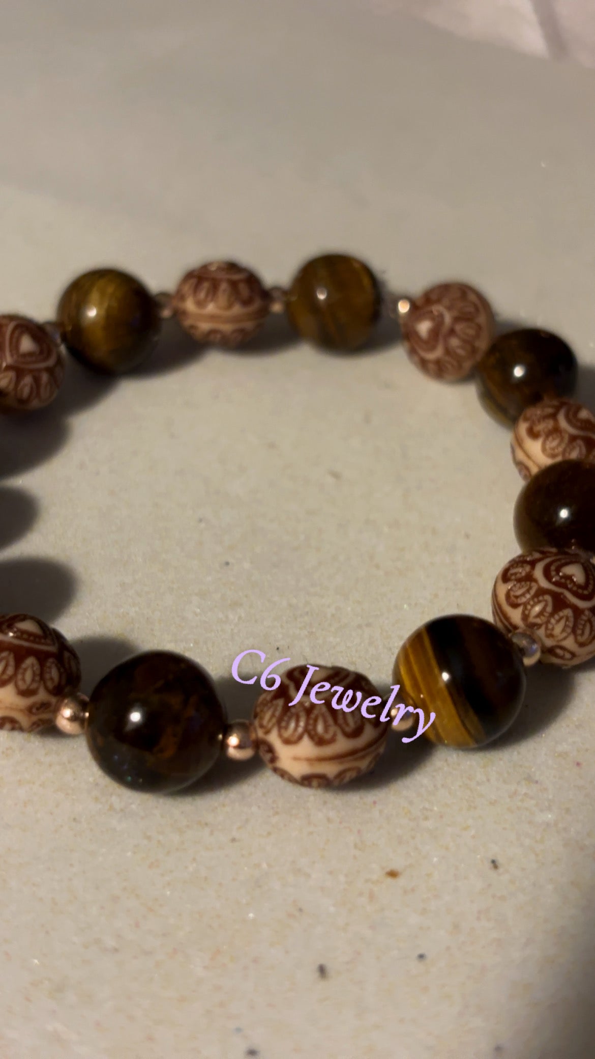 Tiger’s eyes bead bracelet 🤎💫✨