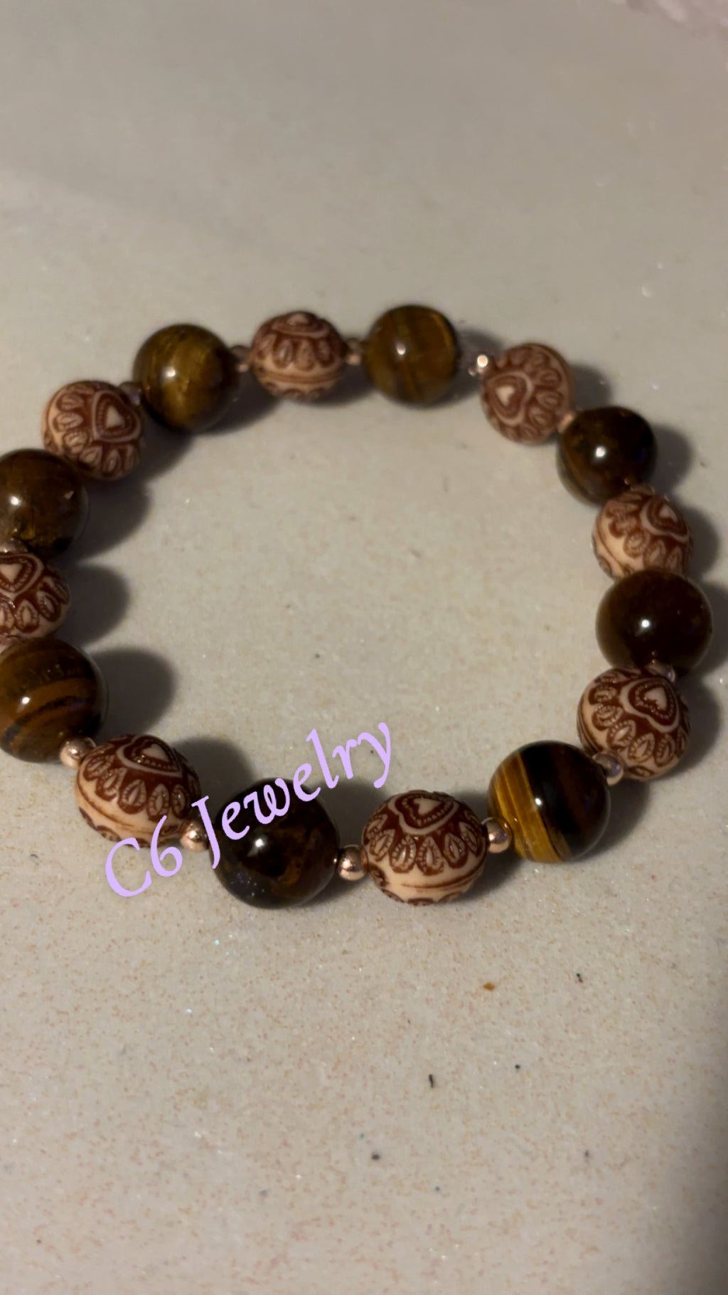 Tiger’s eyes bead bracelet 🤎💫✨
