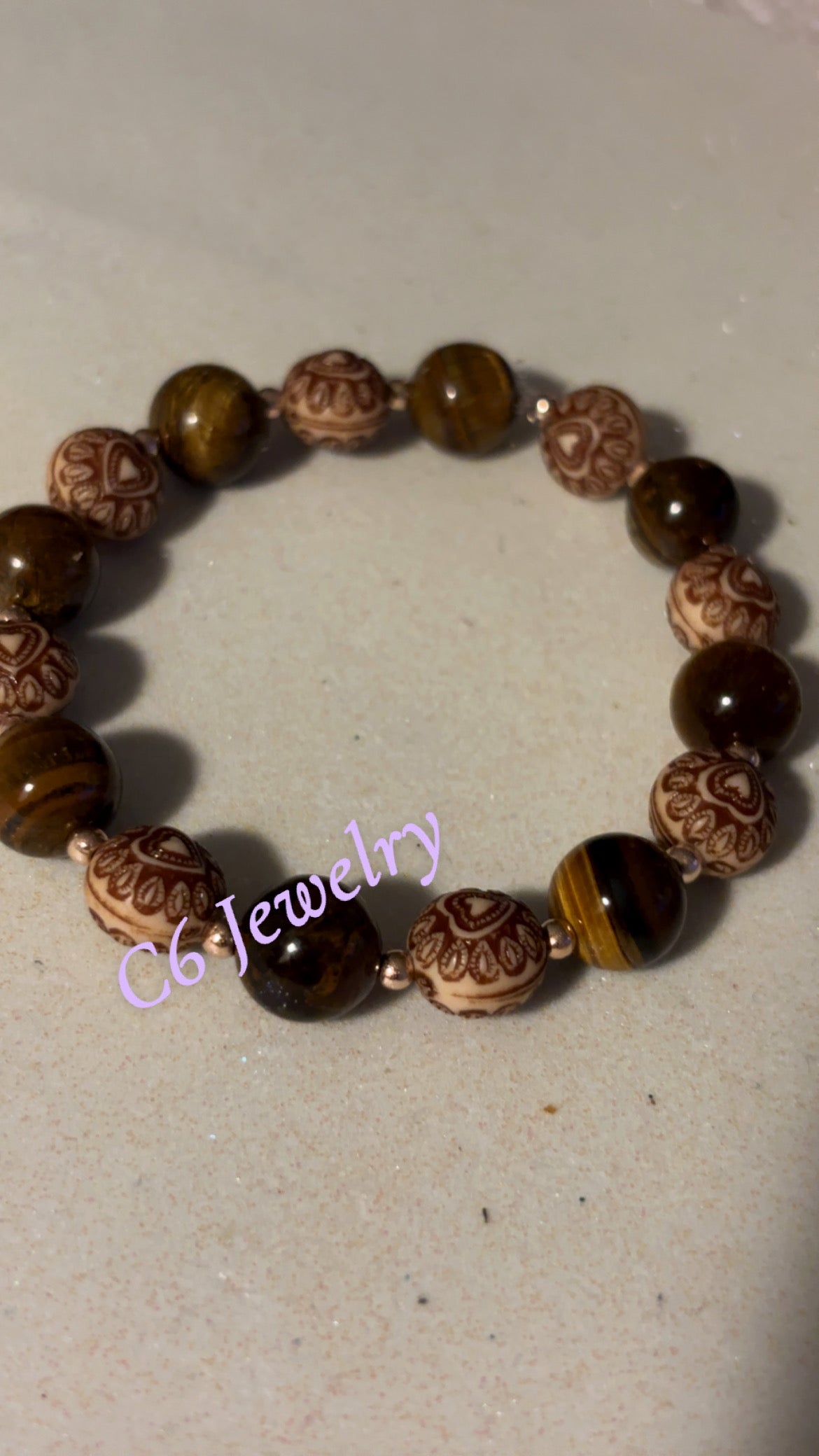 Tiger’s eyes bead bracelet 🤎💫✨