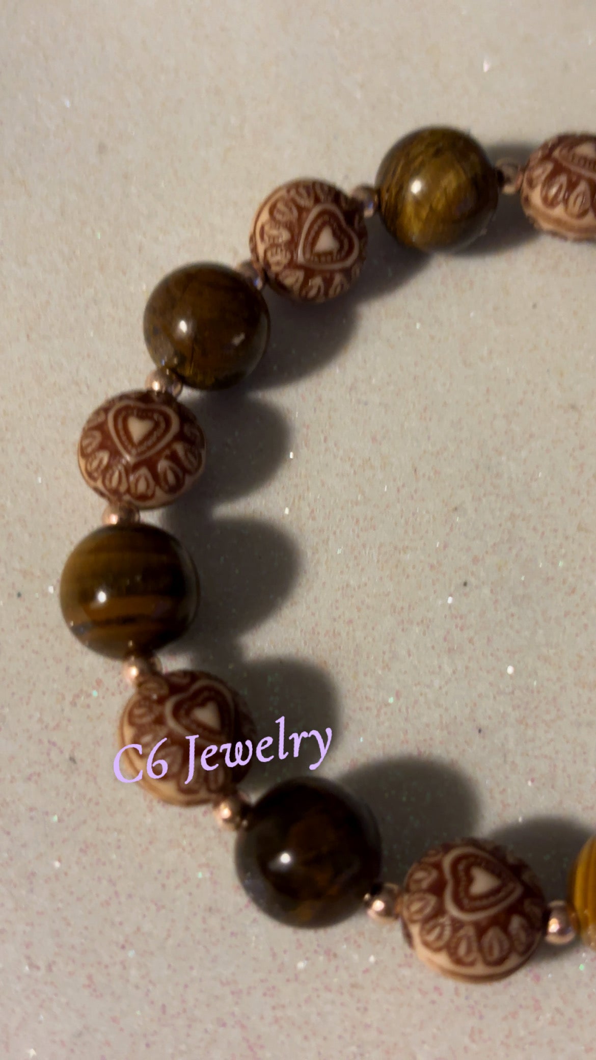 Tiger’s eyes bead bracelet 🤎💫✨