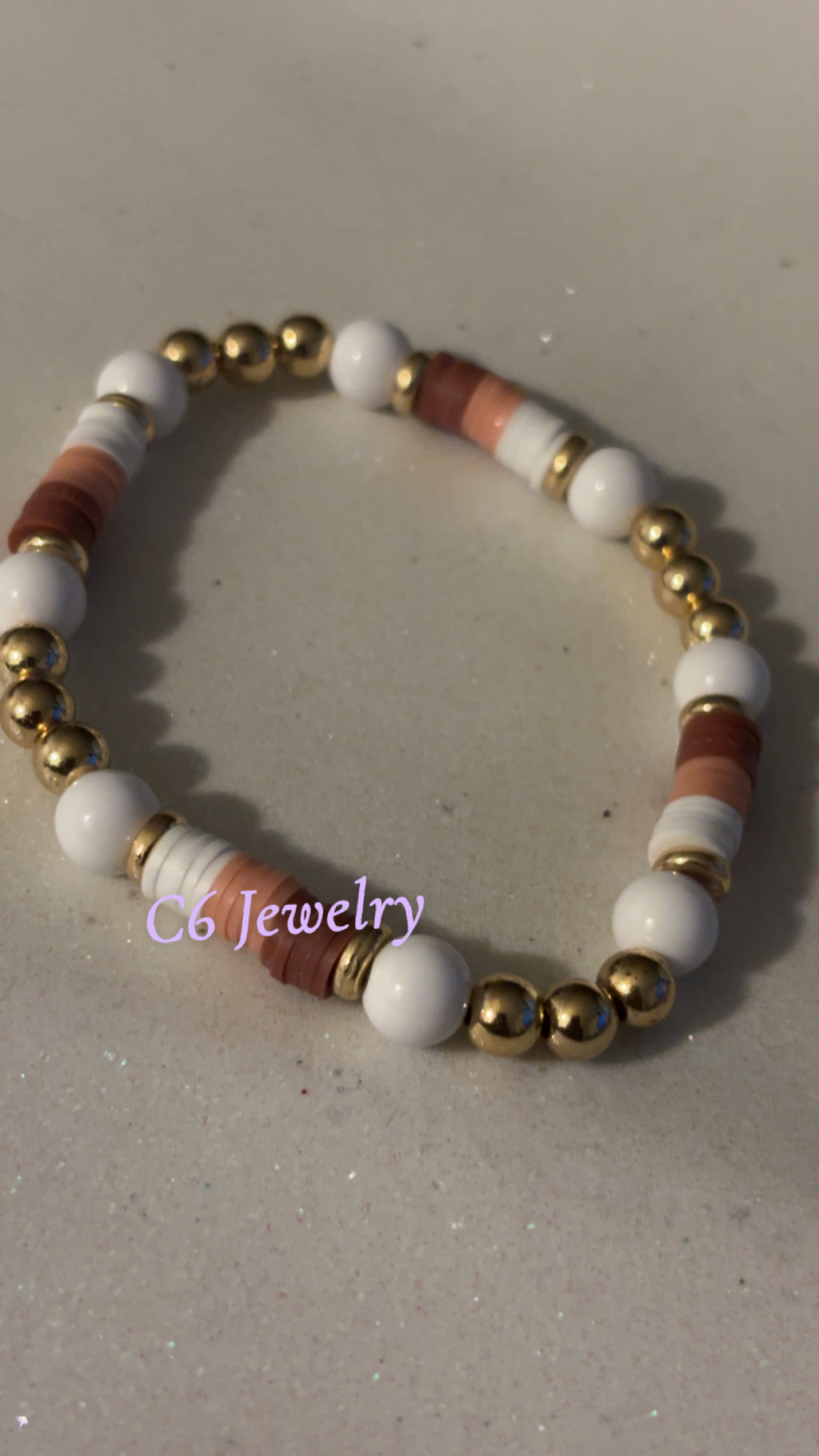 Colorful Gold Accent Bracelet 🤍🤎💫✨