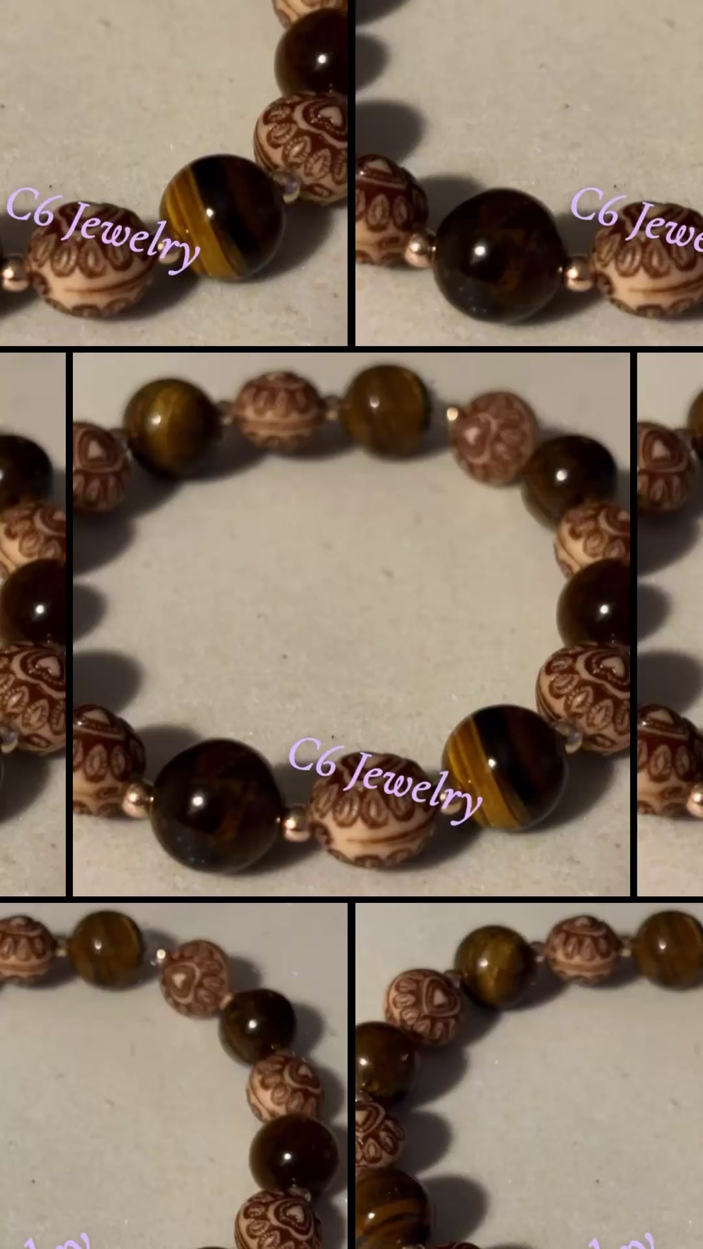 Tiger’s eyes bead bracelet 🤎💫✨
