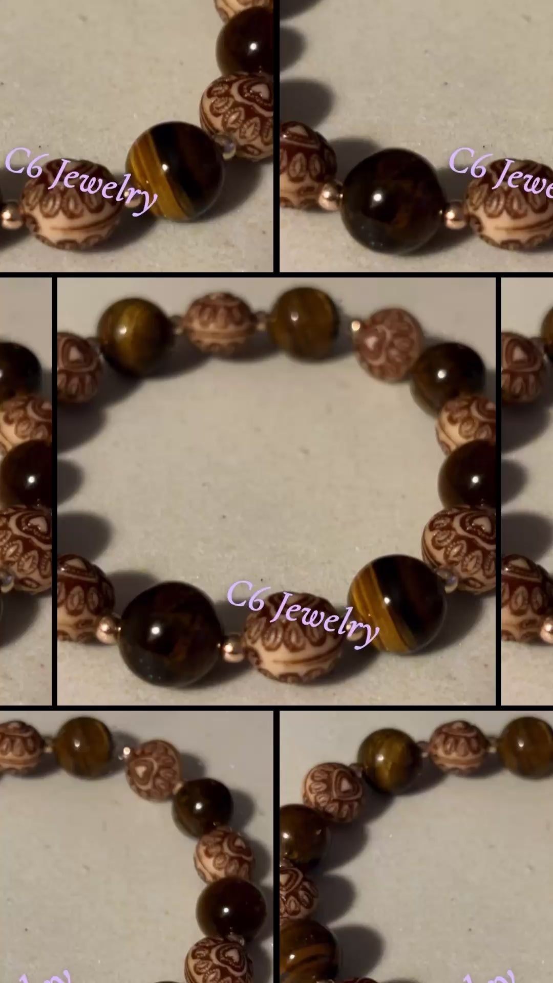 Tiger’s eyes bead bracelet 🤎💫✨