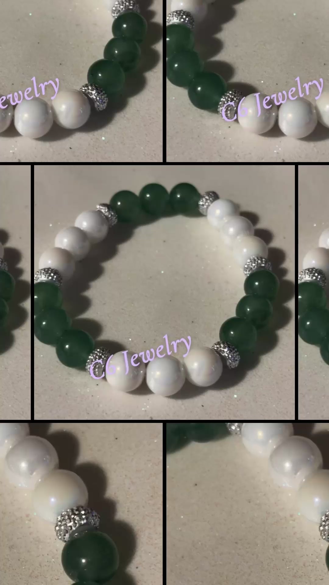 Emerald and radiant white💚🤍💫✨