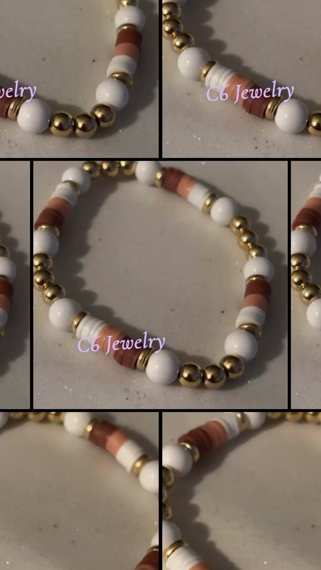 Colorful Gold Accent Bracelet 🤍🤎💫✨